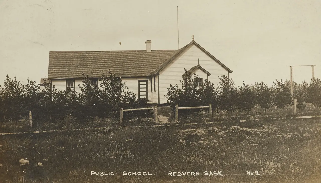Public School and grounds, about 1910